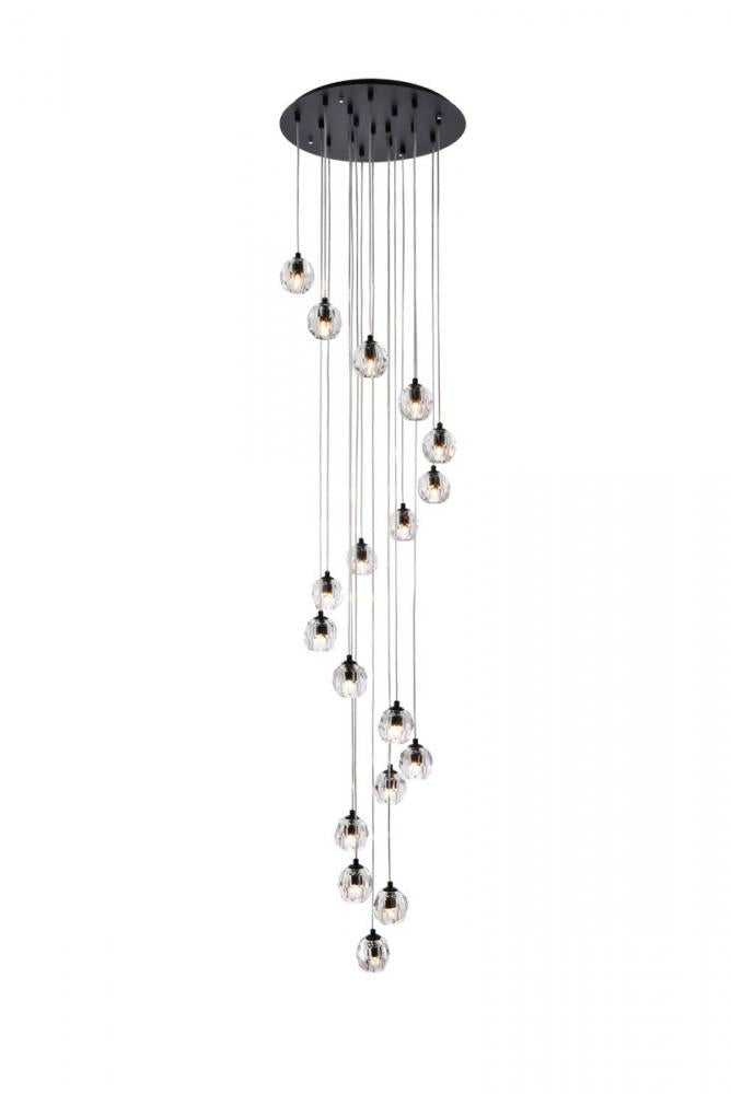 Eren 18 Lights Black Pendant - Cheap-Us