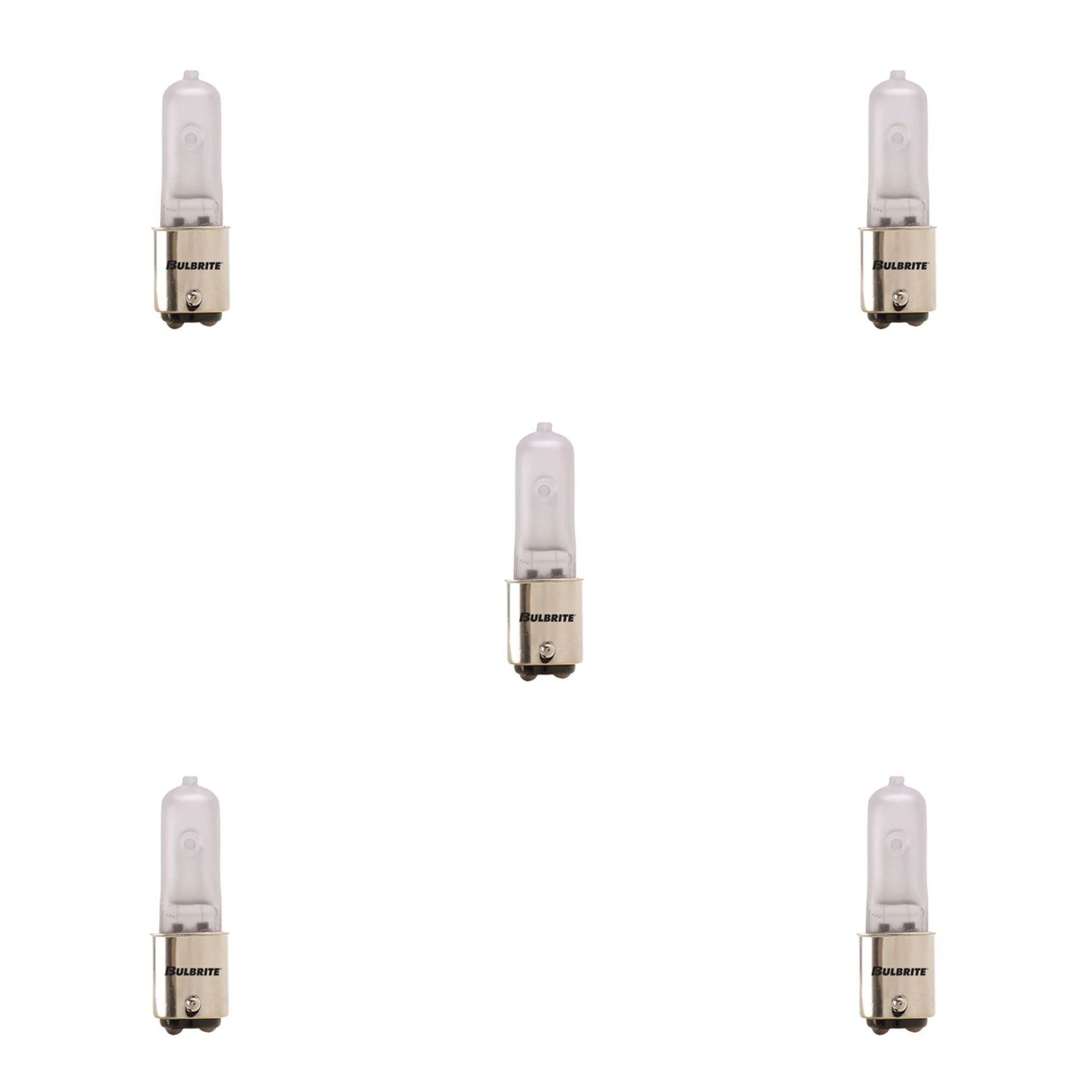 BULBRITE HALOGEN T4 DOUBLE-CONTACT BAYONET (BA15d) 35W DIMMABLE LIGHT BULB 2900K/SOFT WHITE 5PK (613032) - Cheap-Us