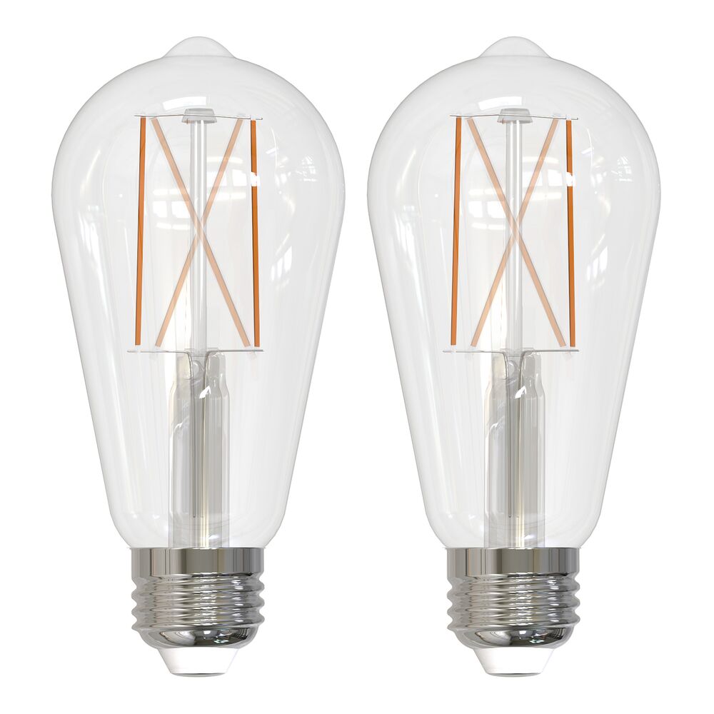 Bulbrite Pack of (2) 8.5 Watt Dimmable Clear Filament ST18 Medium (E26) LED Bulb - 850 Lumens, 2700K, and 90 CRI - Cheap-Us