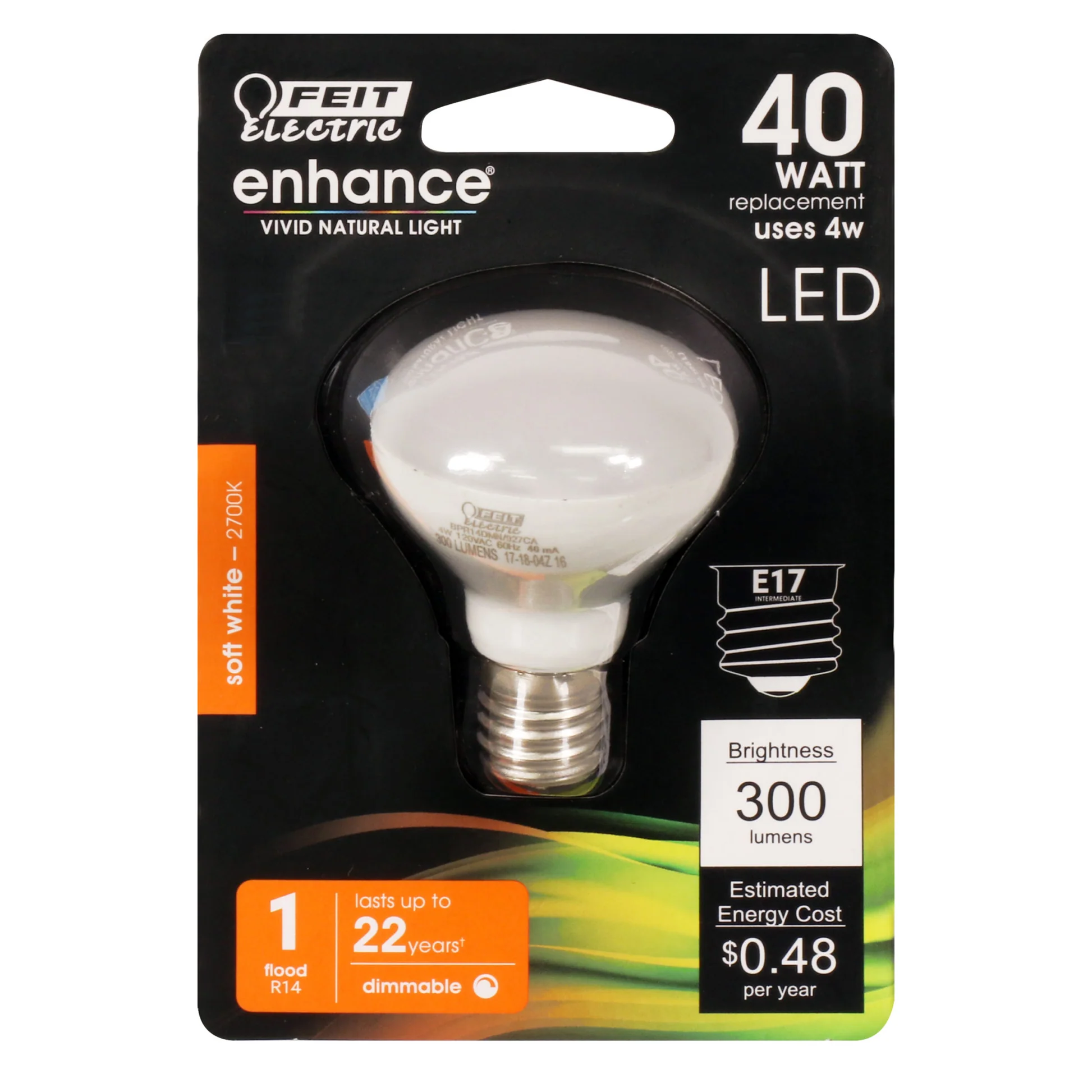 300 Lumen 2700K Dimmable LED R14 - Cheap-Us