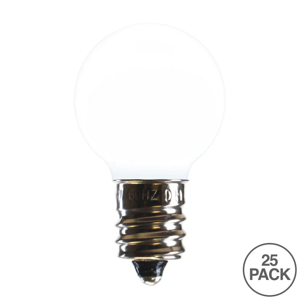 Vickerman G30 Pure White Ceramic LED Replacement Bulb package of 25 - Cheap-Us