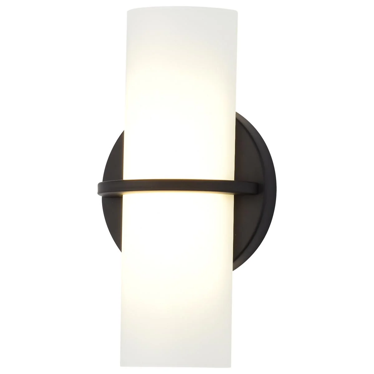 62-186 TUCKER LED WALL SCONCE Tucker - LED Wall Sconce with Etched Opal Glass - Aged Bronze Finish - Cheap-Us