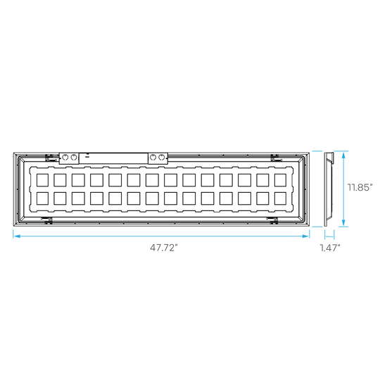 1X4 BACKLIT PANEL WATTAGE SELECTABLE 3CCT ANTIGLARE - Cheap-Us