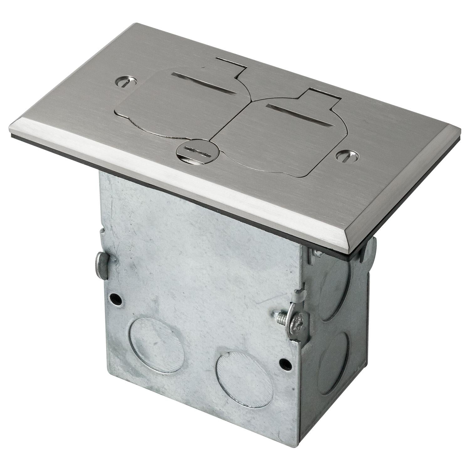 Sunlite Stainless Steel Recessed Flip Lid Floor Plate - Cheap-Us