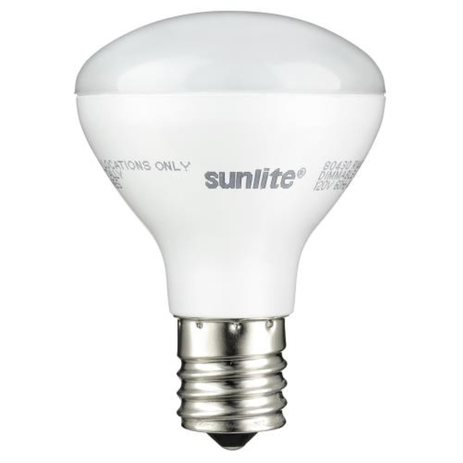 Sunlite R14/LED/N/E17/4W/D/27K LED R14 Reflector Floodlight 4 Watt (25W Equivalent) Light Bulbs, Intermediate (E17) Base, 2700K, Warm White - Cheap-Us