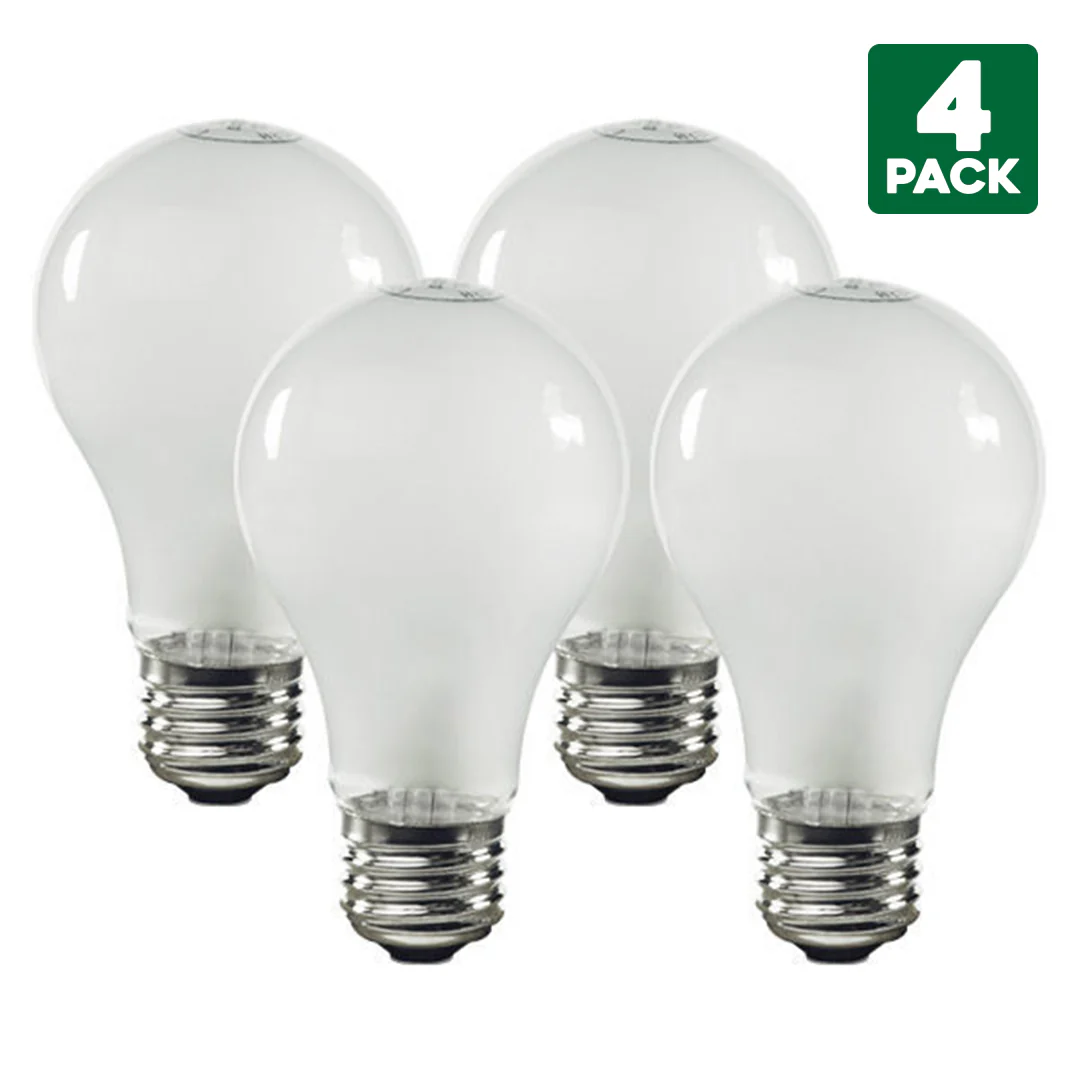 4-Pack Sylvania 100 Watt Standard White Incandescent Light Bulbs, Medium (E26) Base, A19 Shape, Indoor, 120 Volt, 1710 Lumens, Fully Dimmable, 100 CRI - Cheap-Us
