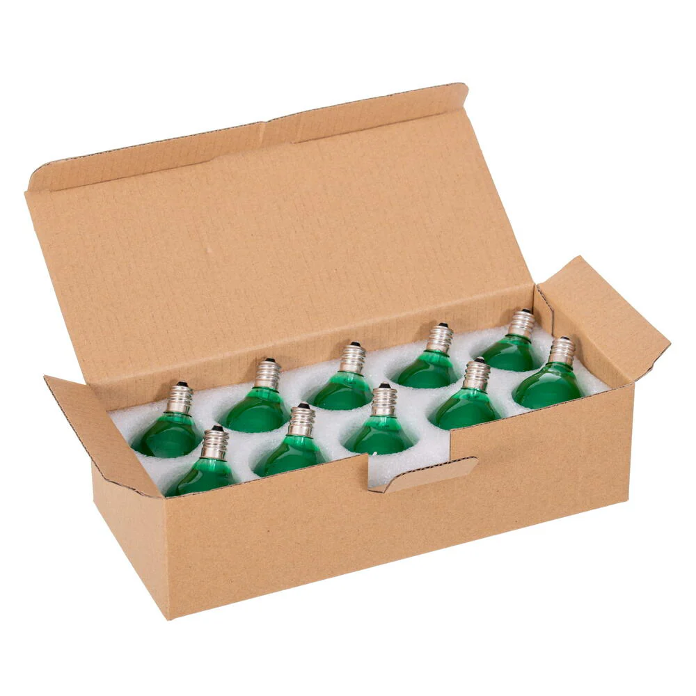 Vickerman Green LED G40-E12 Filament Glass Replacement Bulbs 10/Box - Cheap-Us