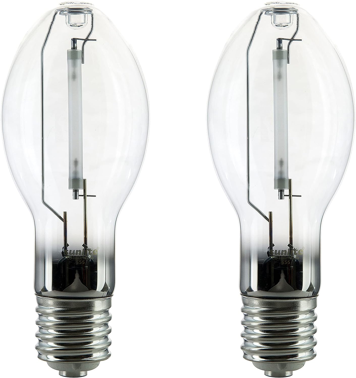 Sunlite LU150/MOG 150 Watt High Pressure Sodium Light Bulb, Mogul Base (E39), ANSI Code S55, 16000 Lumen, 20000 Life Hours, Clear, 2100K (2 Pack) - Cheap-Us