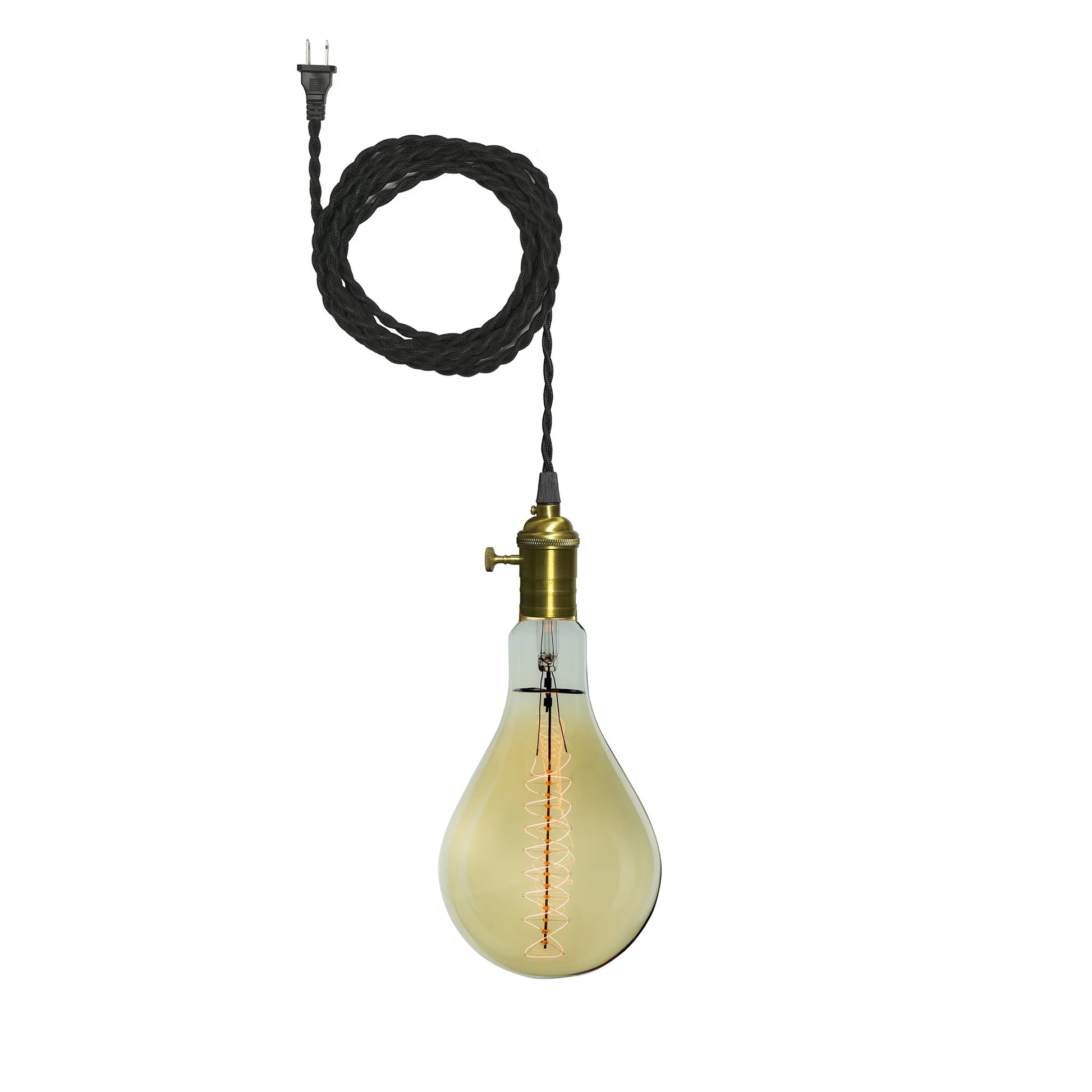 BULBRITE INCANDESCENT A21 MEDIUM SCREW (E26) 25W DIMMABLE NOSTALGIC LIGHT BULB 2200K/AMBER 4PK (132530) - Cheap-Us