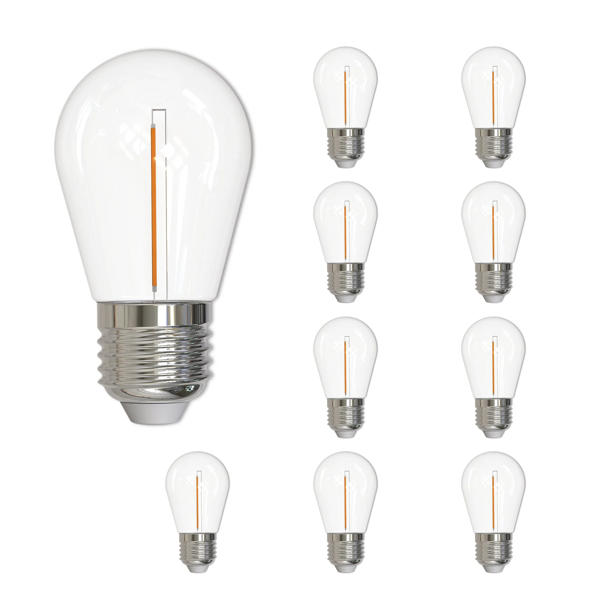 BULBRITE 1W LED S14 2700K FILAMENT PLASTIC 10PK - Cheap-Us