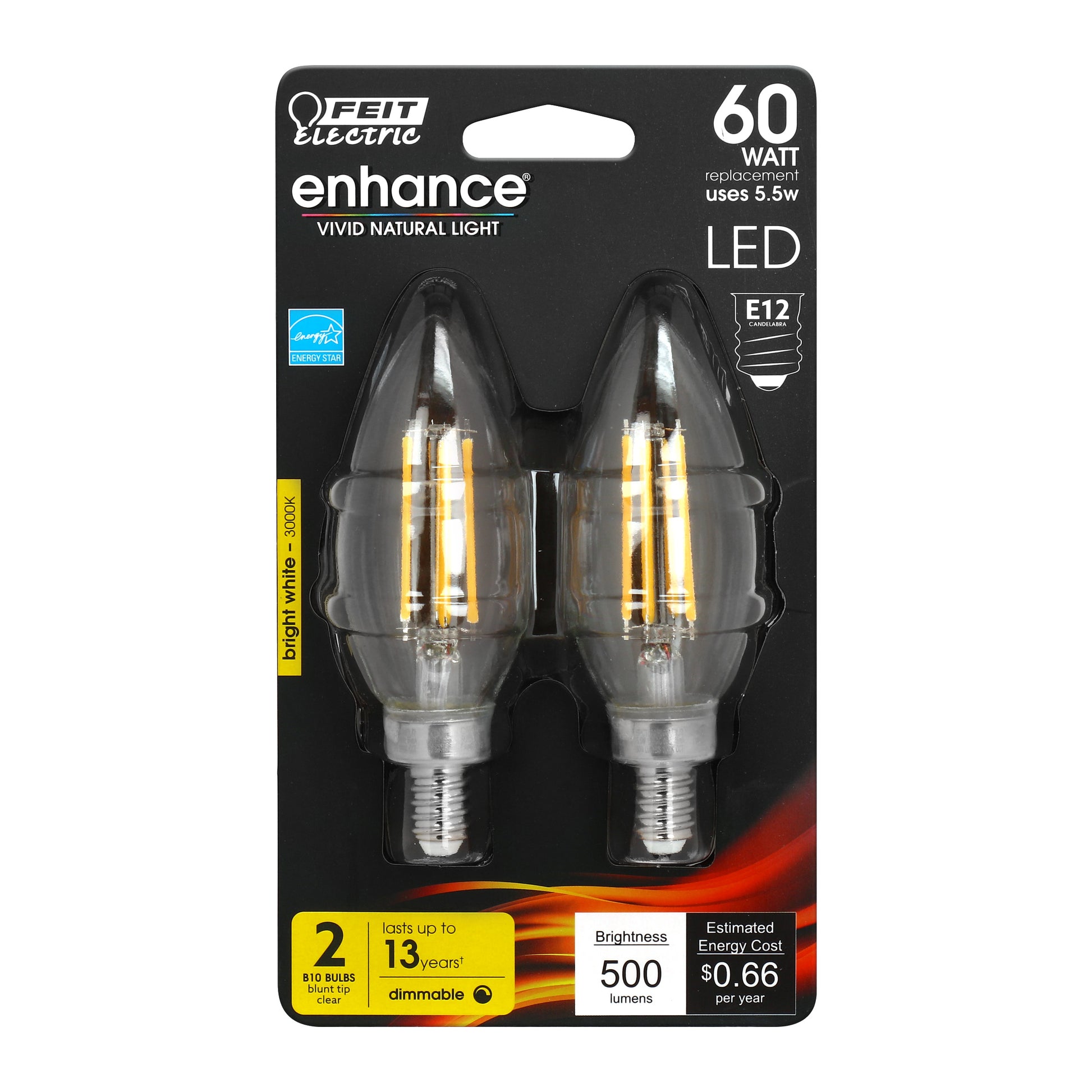 500 Lumen 3000K Dimmable Blunt Tip LED - Cheap-Us