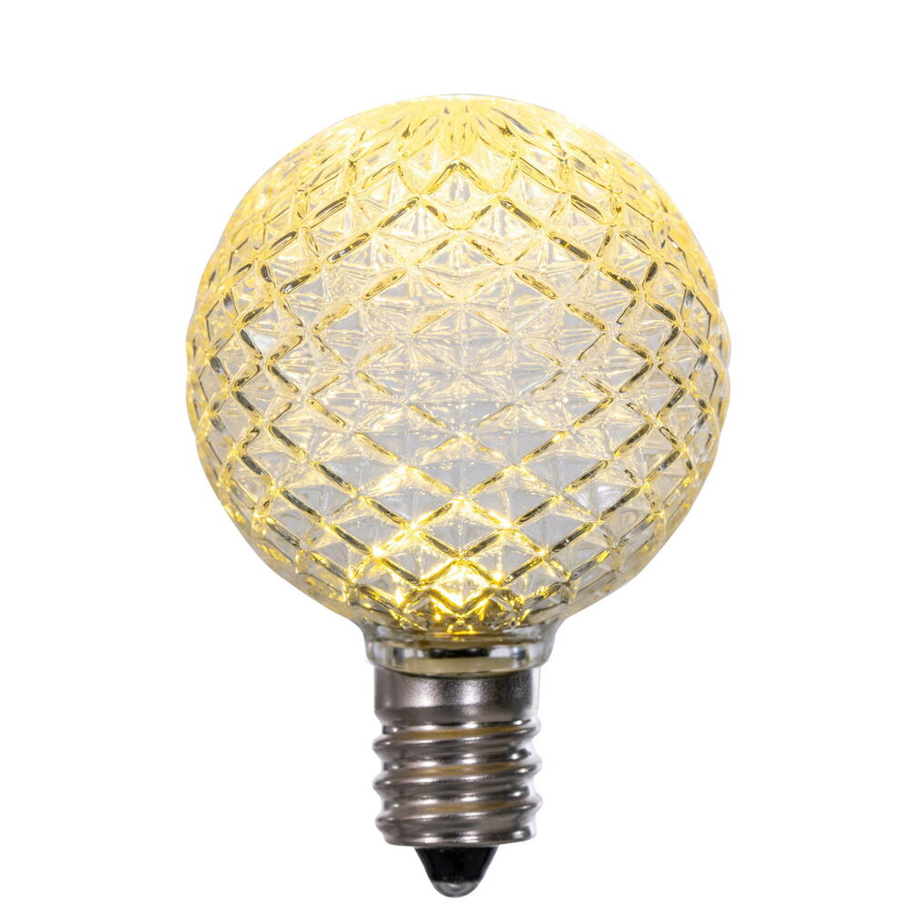 Vickerman G40 LED Warm White Replacement Bulb package of 25 - Cheap-Us