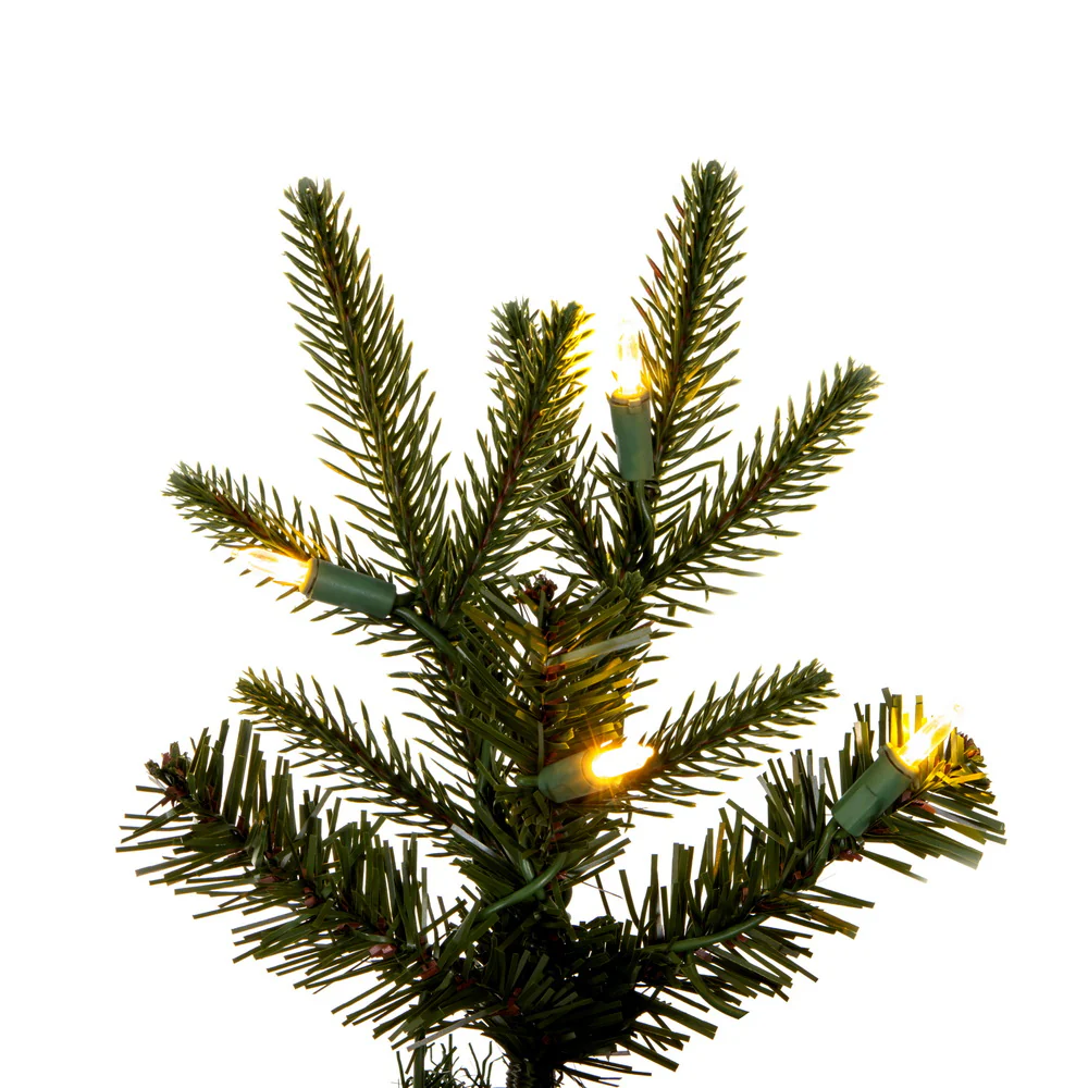 Vickerman 3.5' Bixley Pencil Fir Artificial Christmas Tree Warm White Dura-lit LED Lights - Cheap-Us