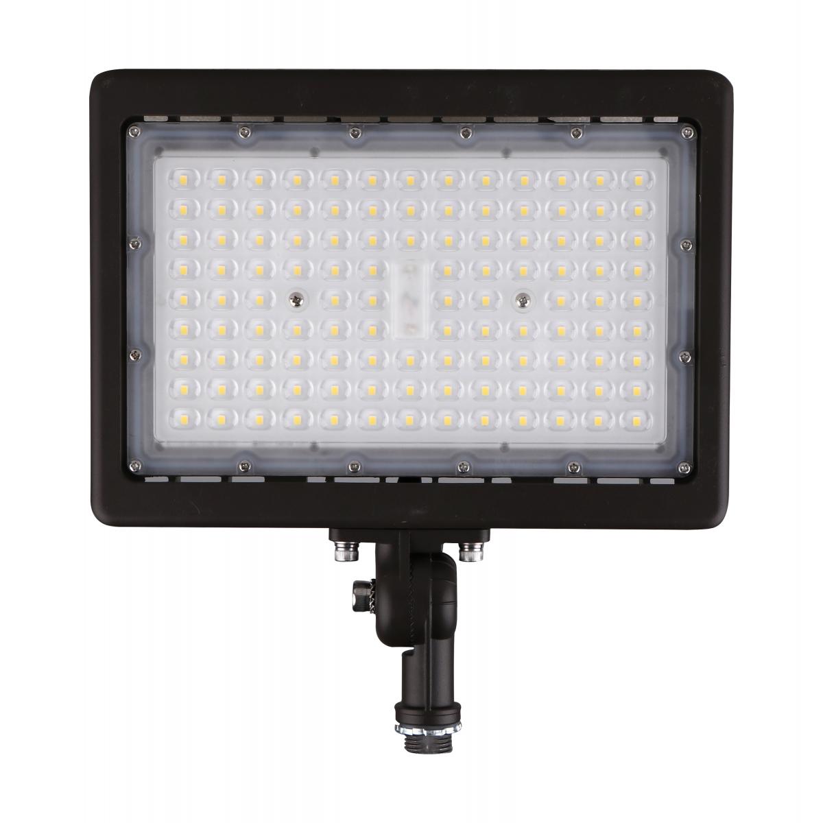 Satco Nuvo LED Flood Light 70W/90W 4000K/5000K - Aluminum Alloy Material, 120V-277V Bronze Finish - Cheap-Us