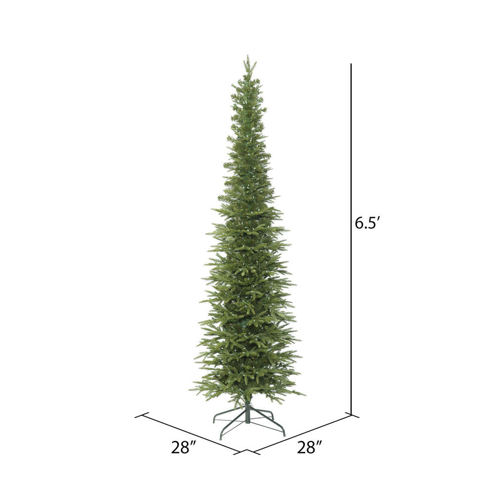 Vickerman 6.5' Bixley Pencil Fir Artificial Christmas Tree Unlit - Cheap-Us