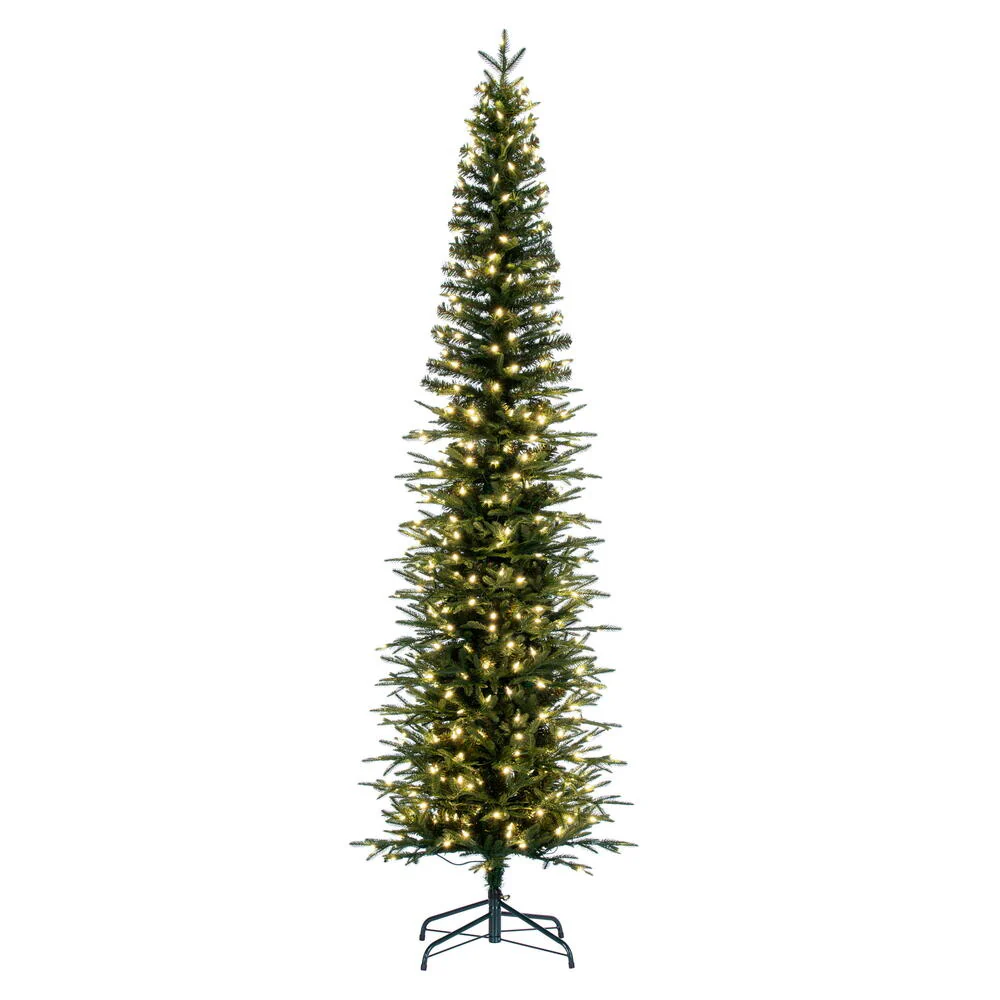 Vickerman 6.5' Bixley Pencil Fir Artificial Christmas Tree Warm White Dura-lit LED Lights - Cheap-Us