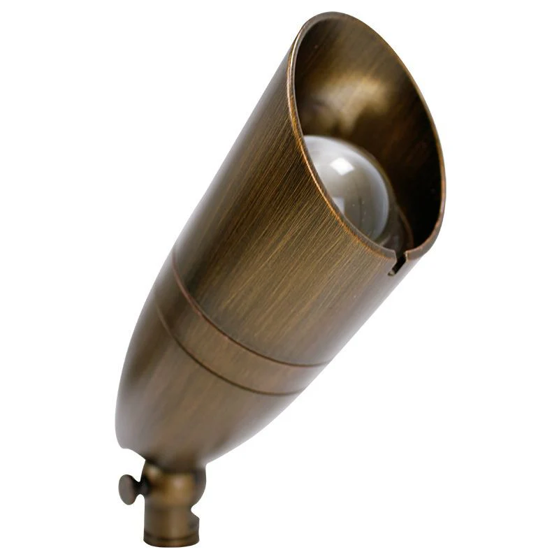 Westgate Integrated Alum. LED Spot Light AC/DC12-24V 7W 3Cct 3/4/5K 700 Lumens - Antique Brass, Landscape Lighting , 7W, 600 Lumens, 30K/40K/50K, Dark Brass Finish - Cheap-Us