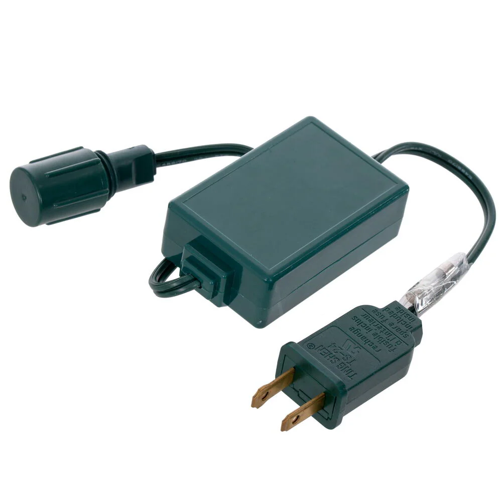 Vickerman 50 Frosted Orange Wide Angle Single Mold End-Connecting Coaxial Non-Rectified LED Light Set with 22 Gauge Green Wire, 3