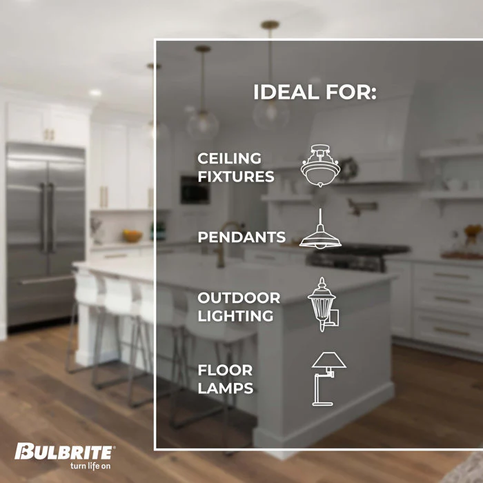 BULBRITE INCANDESCENT ST18 MEDIUM SCREW (E26) 60W DIMMABLE NOSTALGIC LIGHT BULB 2200K/AMBER 4PK (136019) - Cheap-Us