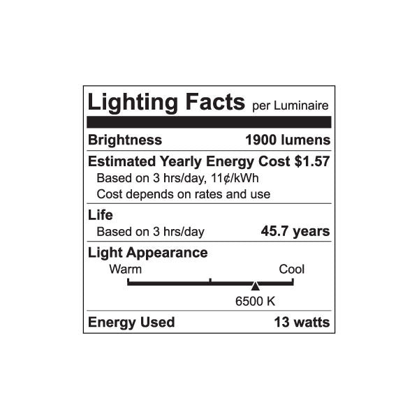 Luxrite LED 4' T8 Universal 13W Shatter Proof Ballast Compatible Light Tube, G13 Base, 1950 Lumens, 6500K - Daylight, 83 CRI, Frosted White Finish (LR34194) - Cheap-Us