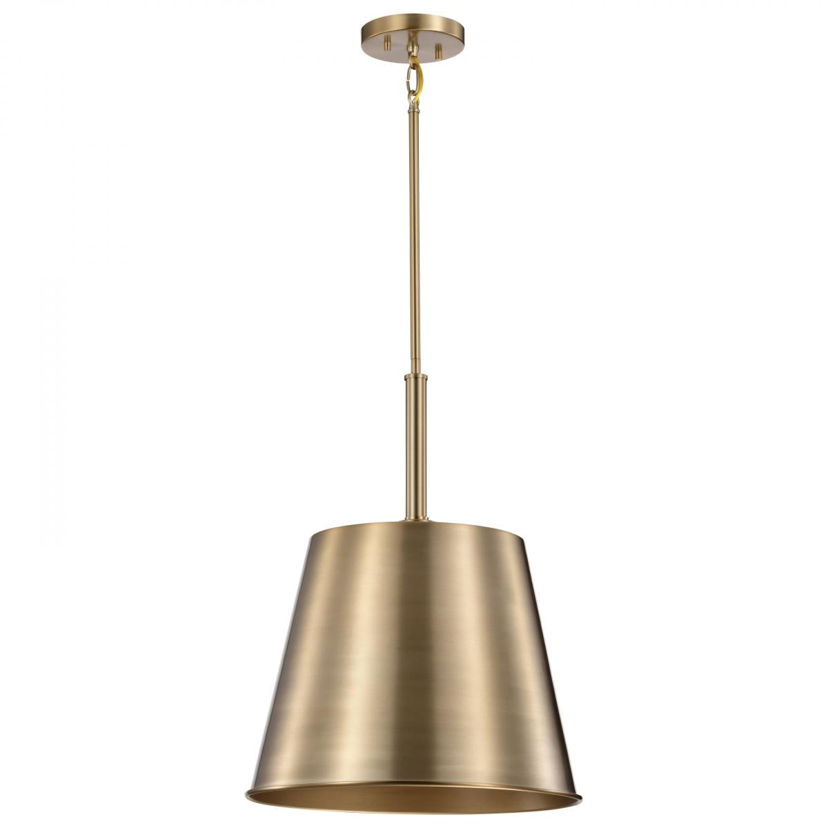 60-7938 ALEXIS 1LT LG PENDANT Alexis 1 Light Large Pendant; Burnished Brass and Gold Finish - Cheap-Us