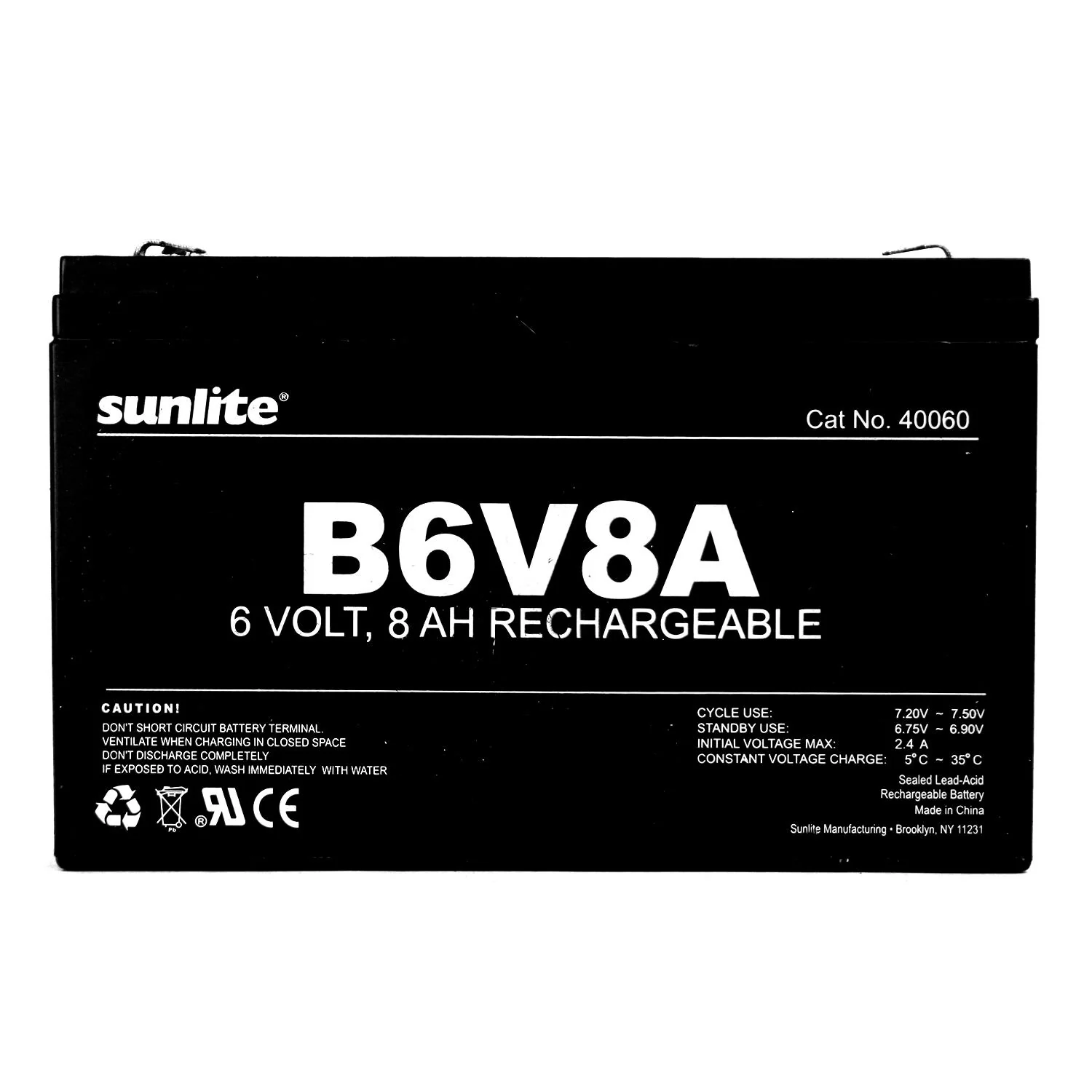 Sunlite B6V8A Emergency Back-Up Battery - Cheap-Us