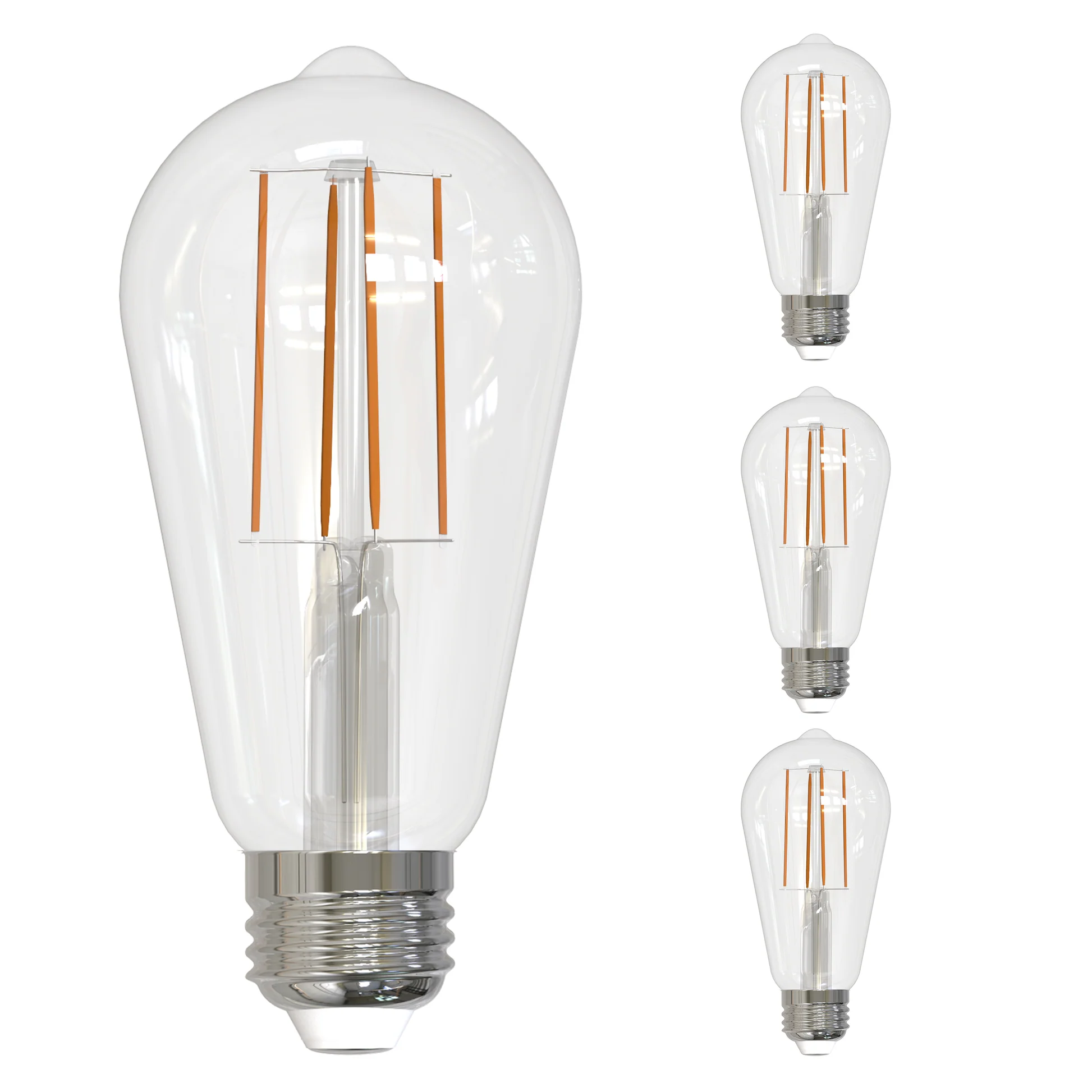 Bulbrite 8.5W LED LIGHT BULB ST18 4000K FILAMENT, E26 MEDIUM SCREW BASE, DIMMABLE, JA8 4PK - Cheap-Us