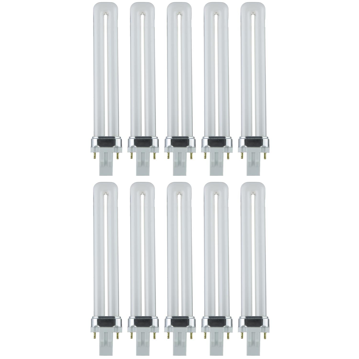 Sunlite 13 Watt PL 2-PIN Single U-Shaped Twin Tube, GX23 Base, Warm White - Cheap-Us