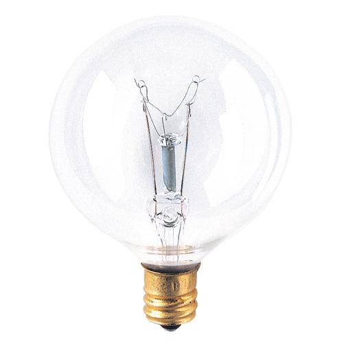 BULBRITE INCANDESCENT G16.5 CANDELABRA SCREW (E12) 25W DIMMABLE LIGHT BULB 2700K/WARM WHITE 40PK (311025) - Cheap-Us