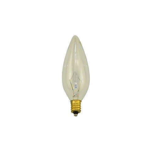 Bulbrite KR25CTC/25 25 Watt  Krystal Touch Dimmable Krypton B8 Torpedo Chandelier Bulb, Candelabra Base, Clear - Cheap-Us