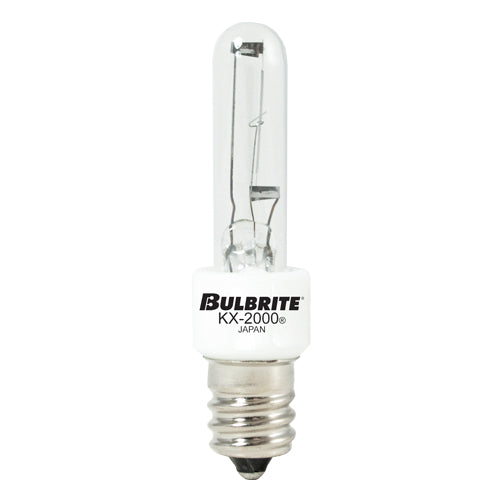Bulbrite KX20CL/E12 20 Watt KX-2000 Dimmable Krypton/Xenon T3 Capsule Bulb, Candelabra Base, Clear - Cheap-Us
