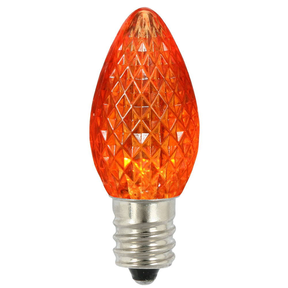 Vickerman C7 LED Orange Faceted Twinkle Bulb bag of 25 - Cheap-Us