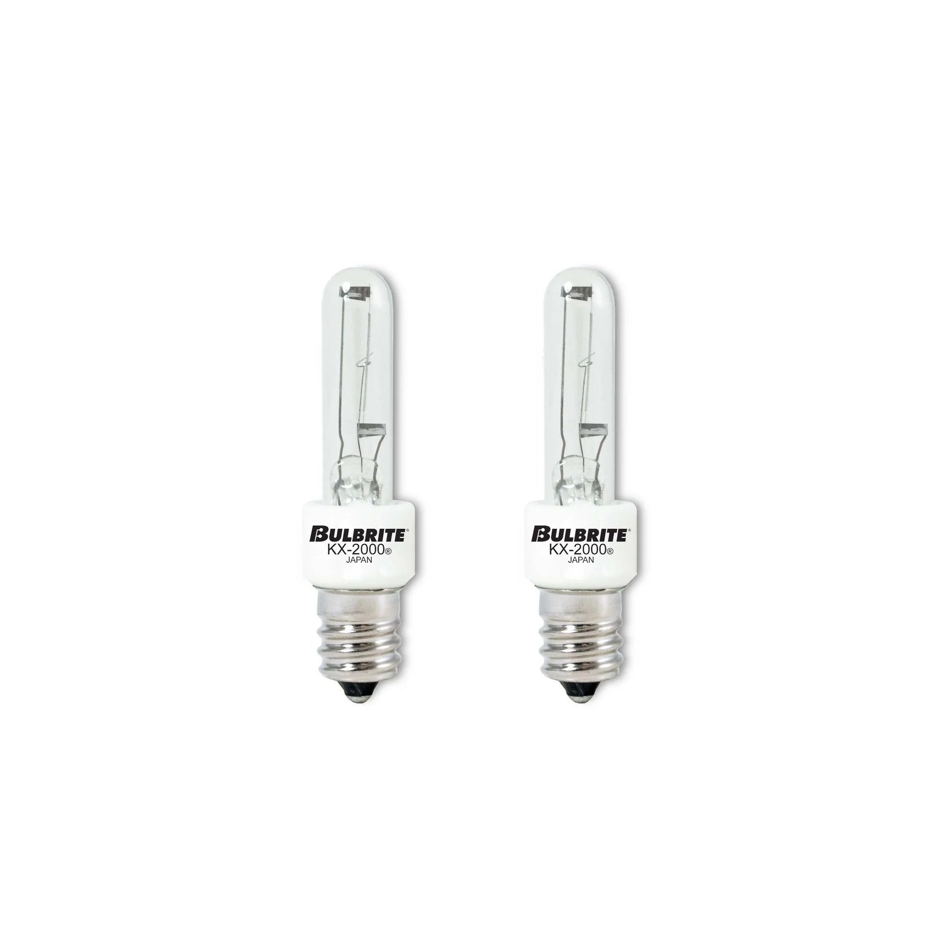 BULBRITE KRYPTON/XENON T3 CANDELABRA SCREW (E12) 20W DIMMABLE LIGHT BULB 2700K/WARM WHITE 2PK (473020) - Cheap-Us