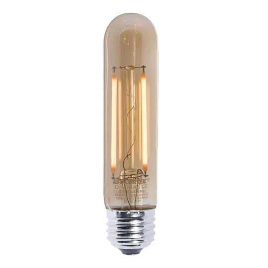 Bulbrite LED Filament T9 Nostalgic Thread Edison Light Bulb, 3 Watt (25W Equivalent) Antique Finish - Cheap-Us