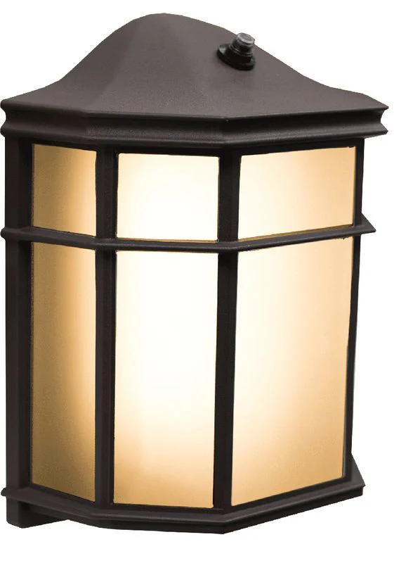 Westgate LED Residential Lanterns With Photocell, Outdoor Lighting, 12W, 1150 Lumens, 4000K, Bronze Finish - Cheap-Us