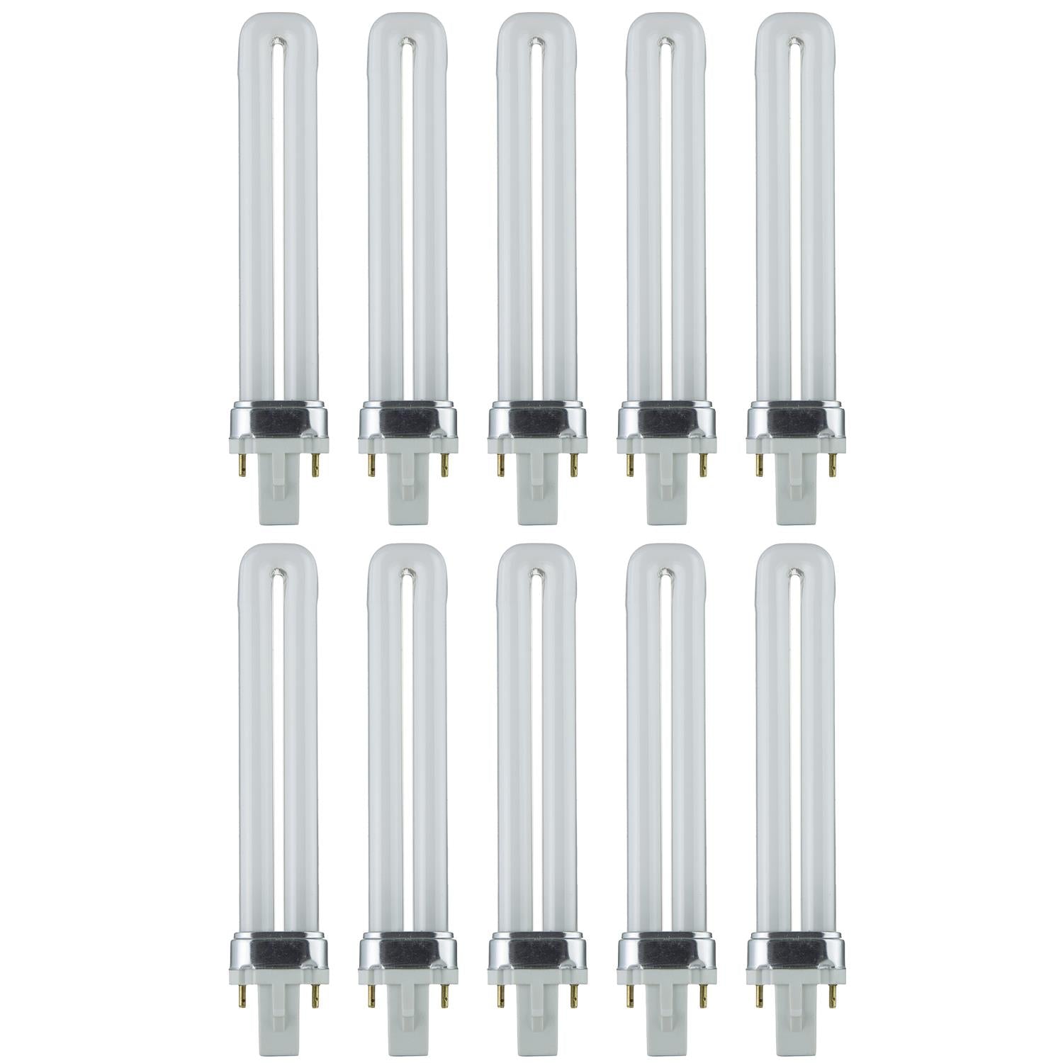Sunlite 9 Watt PL 2-Pin Single U-Shaped Twin Tube, G23 Base, Cool White - Cheap-Us