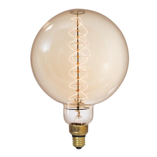BULBRITE INCANDESCENT G63 MEDIUM SCREW (E26) 60W DIMMABLE NOSTALGIC LIGHT BULB 2200K/AMBER 1PK (137401) - Cheap-Us