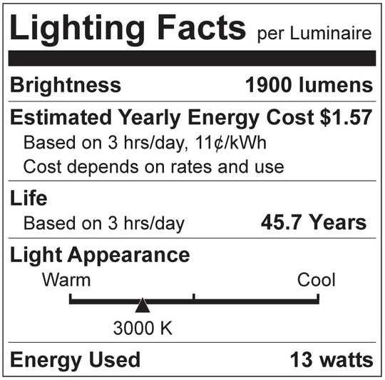 Luxrite LED 4' T8 3 Way Universal Clear Light Tube, G13 Base, 13W, 1900 Lumens, 3000K - Soft White, 83 CRI, Clear Finish (LR34195) - Cheap-Us