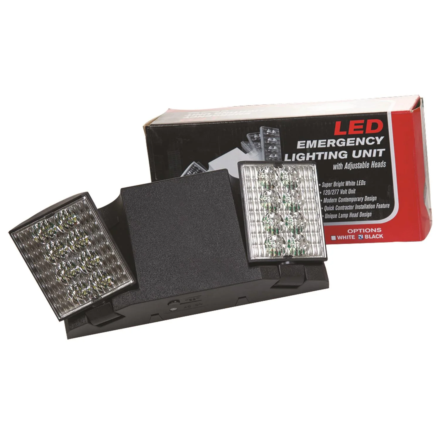 Sunlite EMER/LEDR/2/B LED Emergency Light Unit - Cheap-Us