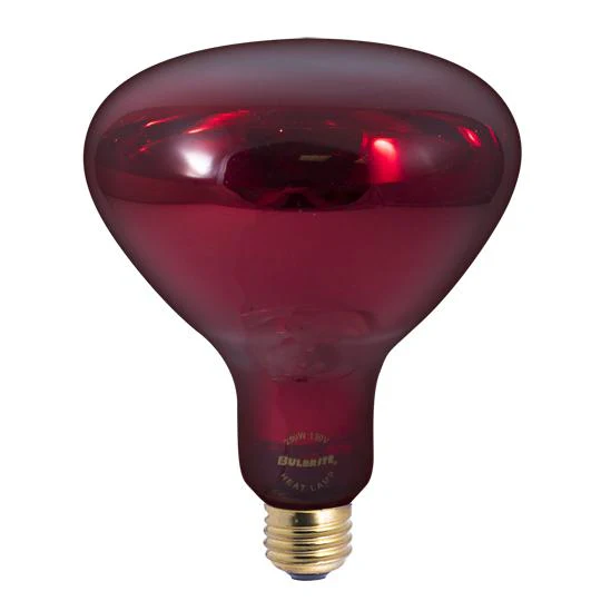 BULBRITE INCANDESCENT BR40 MEDIUM SCREW (E26) 250W DIMMABLE LIGHT BULB RED HEAT LAMP 6PK (714125) - Cheap-Us