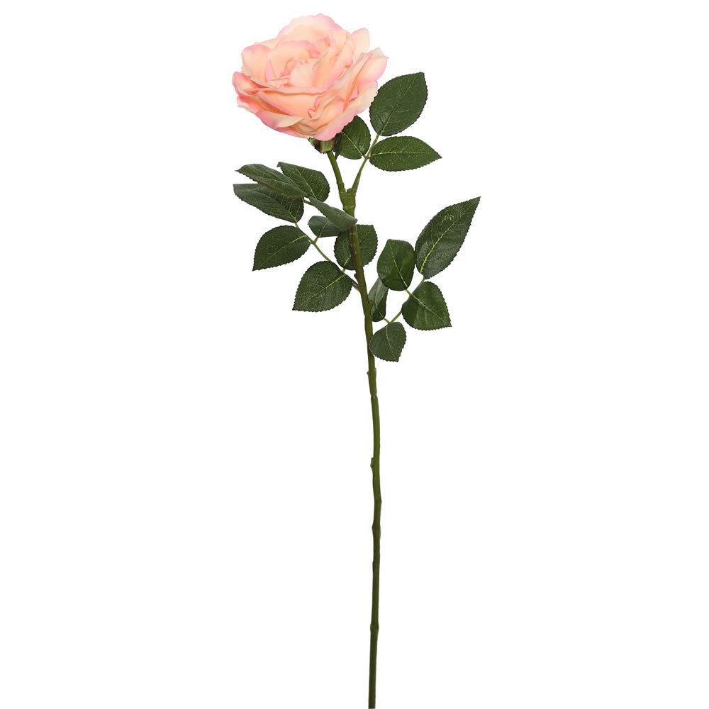 Vickerman 27'' Artificial Peach Natural Touch Rose Stem - Cheap-Us