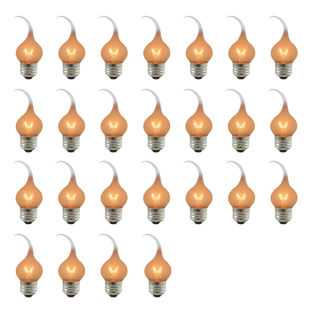 Bulbrite Pack of (25) 7.5 Watt Dimmable Silicone and Flicker S11 Incandescent Light Bulbs with Medium (E26) Base, 2700K Warm White Light - Cheap-Us