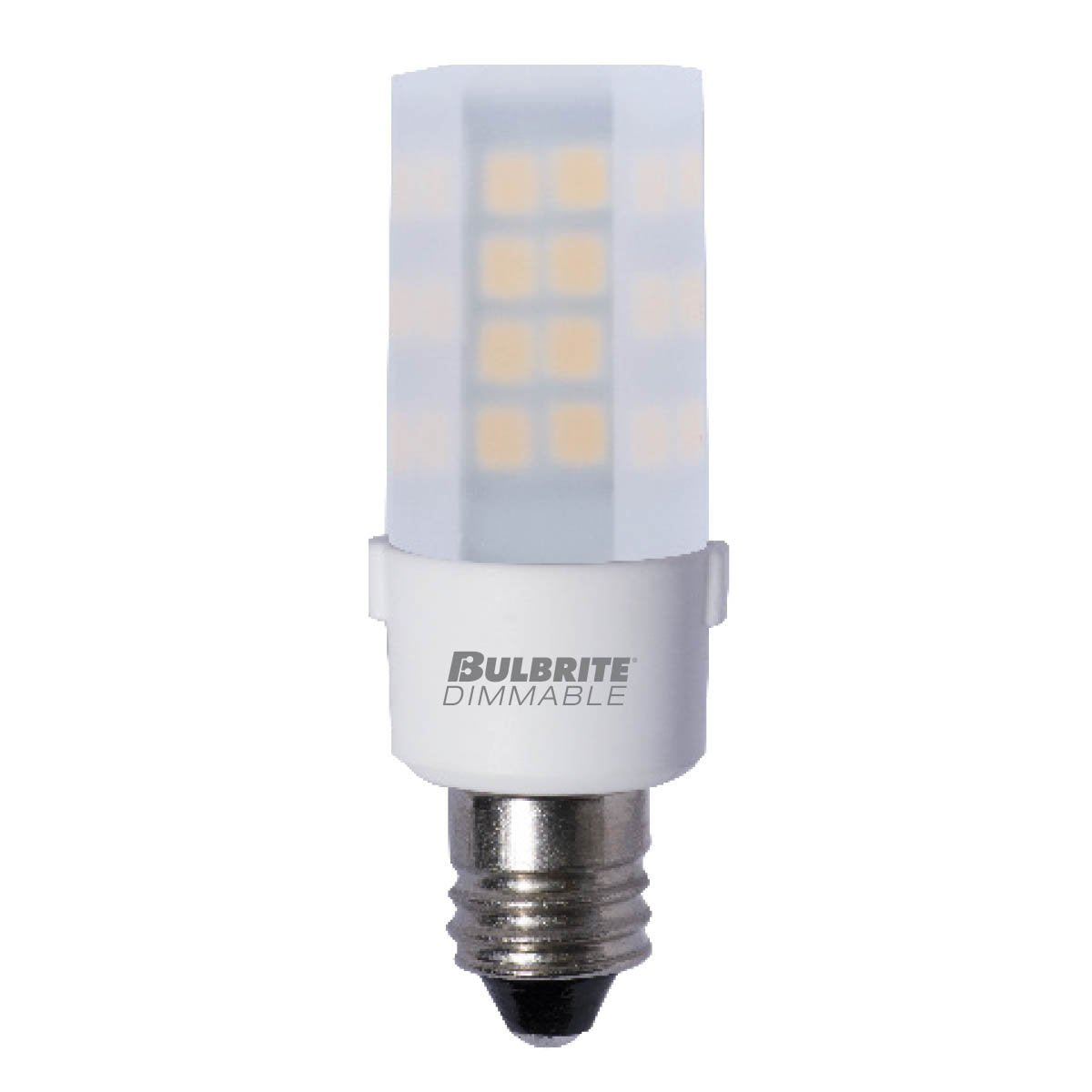 BULBRITE LED T4 CANDELABRA SCREW (E12) 4.5W DIMMABLE LIGHT BULB 2700K/WARM WHITE 35W INCANDESCENT EQUIVALENT 2PK (770596) - Cheap-Us