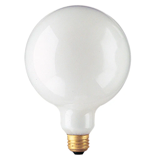 Bulbrite 100G40WH 100 Watt Incandescent G40 Globe, Medium Base, White - Cheap-Us