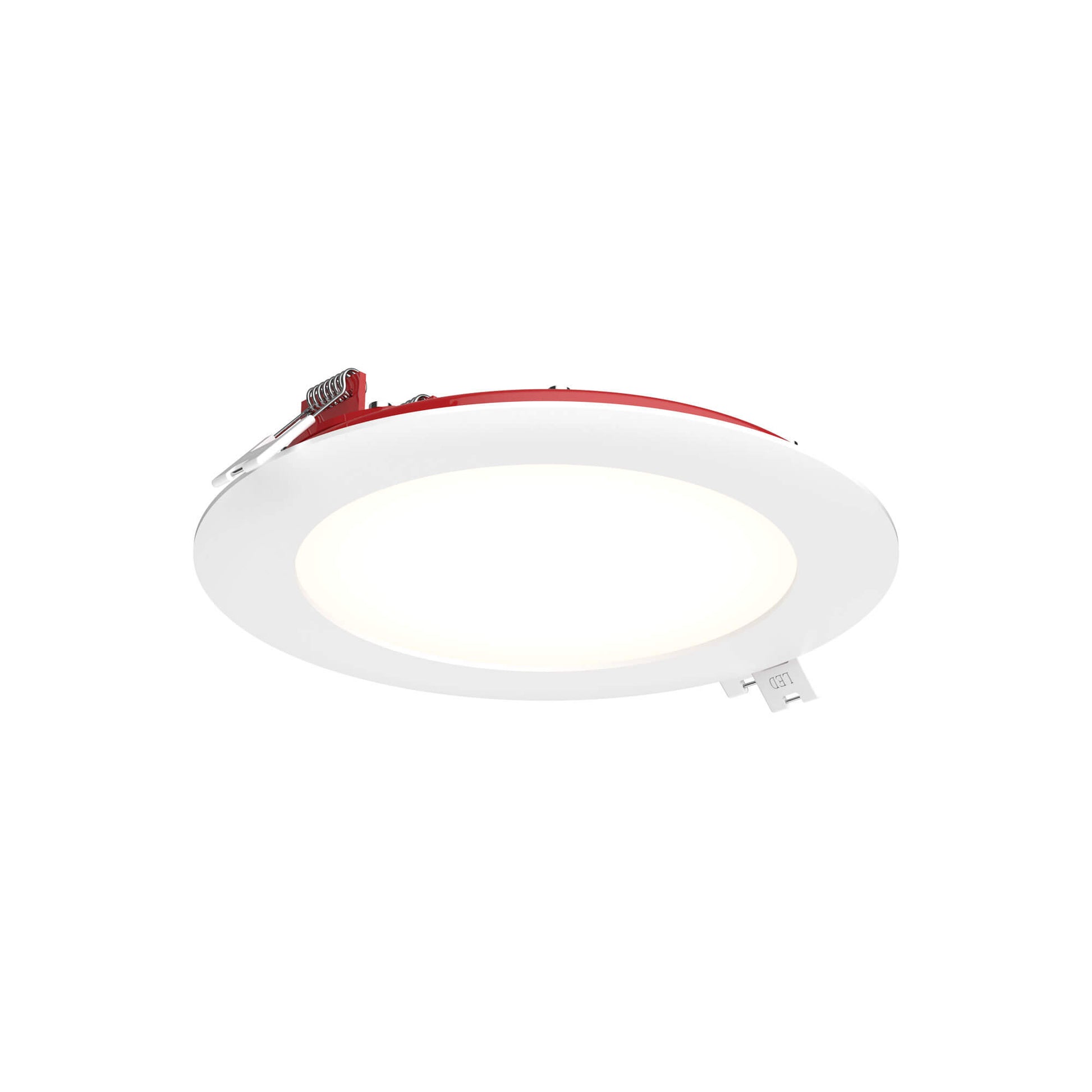 DALS 6 Inch Round Recessed Panel Light with Junction Box/Driver | CCT Color Selectable | 14W, 1230 Lumens | Fire Rated | Dimmable Pot Light | Wet Rated | ETL Certified - Cheap-Us