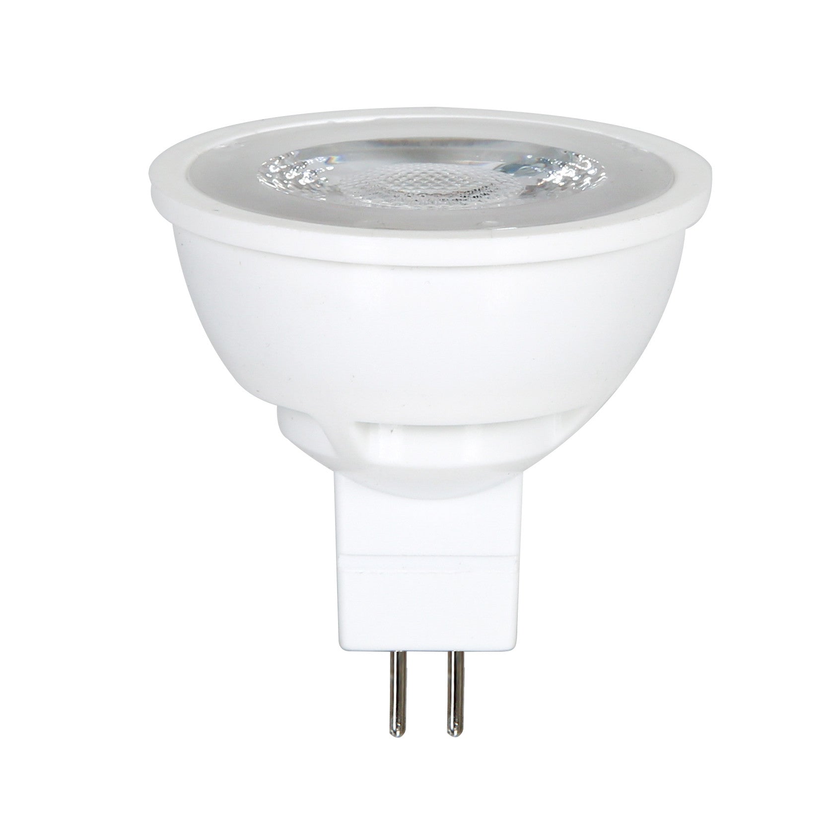 Luxrite LED MR16 GX5.3, 6.5W, 5000K - Bright White, 500 Lumens, 80 CRI, White Finish, Dimmable (LR21407) - Cheap-Us