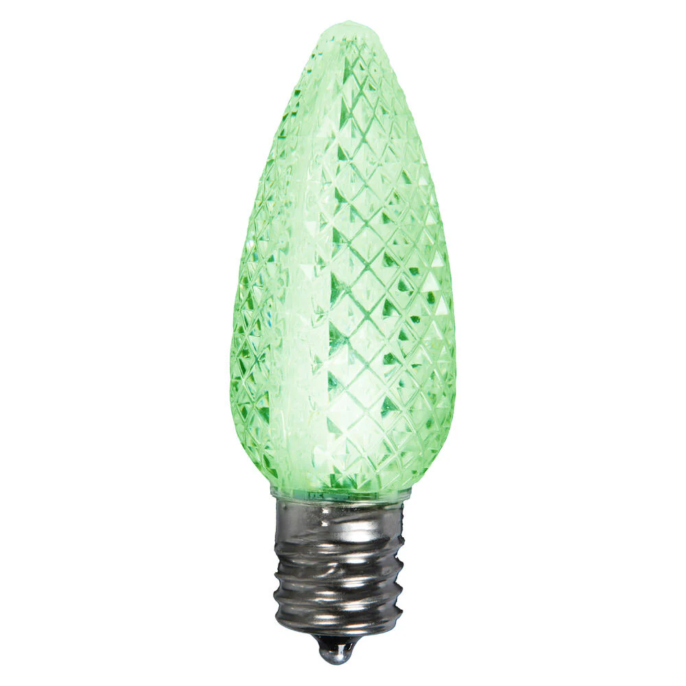 Vickerman C7 LED Lime Faceted Replacement Bulb package of 25 - Cheap-Us