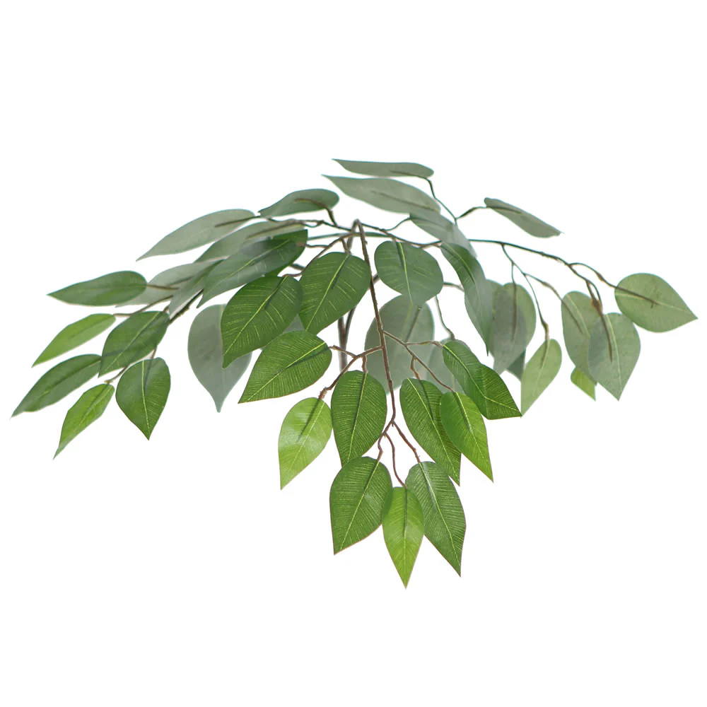 Vickerman 6' Artificial Ficus Deluxe Tree Gray Round Plastic Container. - Cheap-Us