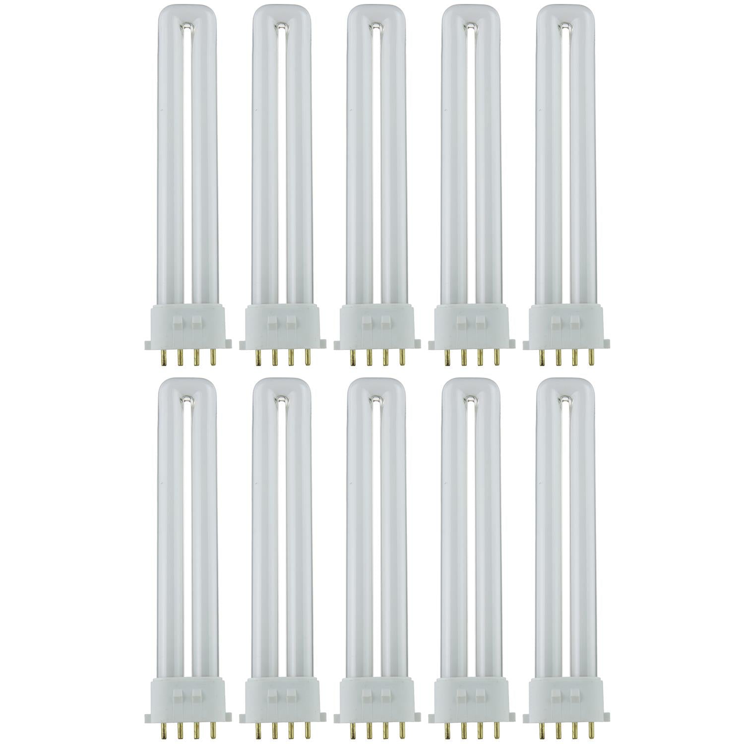 Sunlite 13 Watt PL 4-Pin Single U-Shaped Twin Tube, 2GX7 Base, Warm White - Cheap-Us