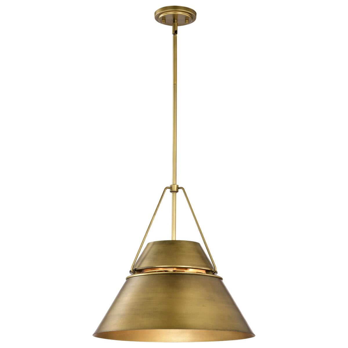 60-7778 ADINA 3 LIGHT LARGE PENDANT Adina 3 Light Large Pendant; Natural Brass Finish - Cheap-Us